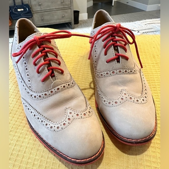 Cole Haan Shoes - Cole Haan Women’s Gramercy Oxford Shoes Tan and Orange Size 6.5B